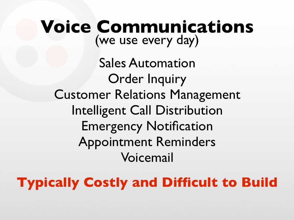 Voice Communications (we use every