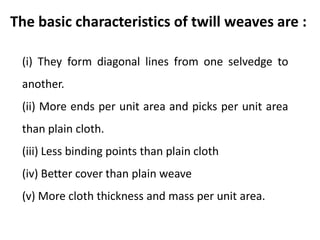 Twill Line Template.pdf Twill weave fabric structre | PDF