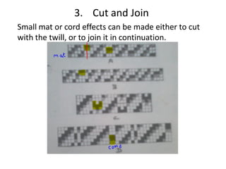 Twill Line Template.pdf Twill weave fabric structre | PDF