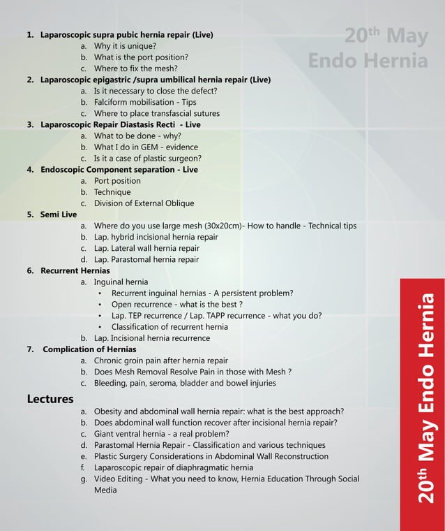 TwinTheme Conference on Hernia Surgery & Endogynaecology