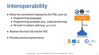 Twine: An Embedded Trusted Runtime for WebAssembly - Presentation ...