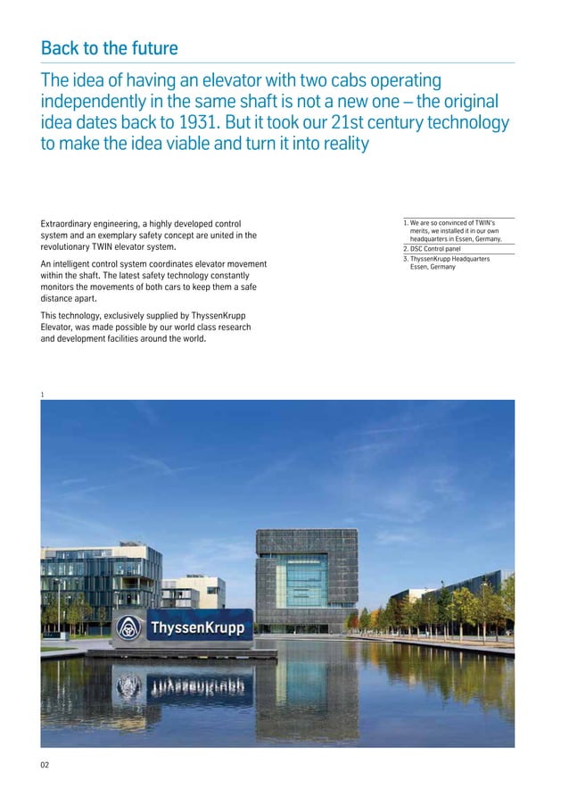 thyssenkrupp - TWIN Elevators | PDF