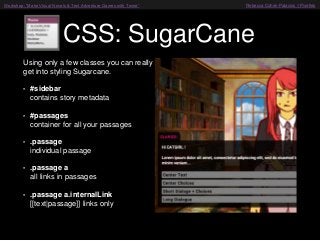 Workshop: Make Visual Novels & Text Adventure Games with Twine