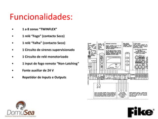 2 Estados de detecçãoMULTIPOINTDETECTORMANUAL CALL POINT SOUNDEREOL MONITORING INCORPPORATED IN ALL DEVICES2C1.5. . . . . .  . . . . . .  . . . . . .  . . .. . MANUAL CALL POINTSOUNDERSTROBESOUNDER.  CONTROL PANELFIRE:Sistema a 2 fiosCircuitosRadiais