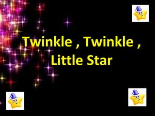 Twinkle , Twinkle ,
Little Star
 
