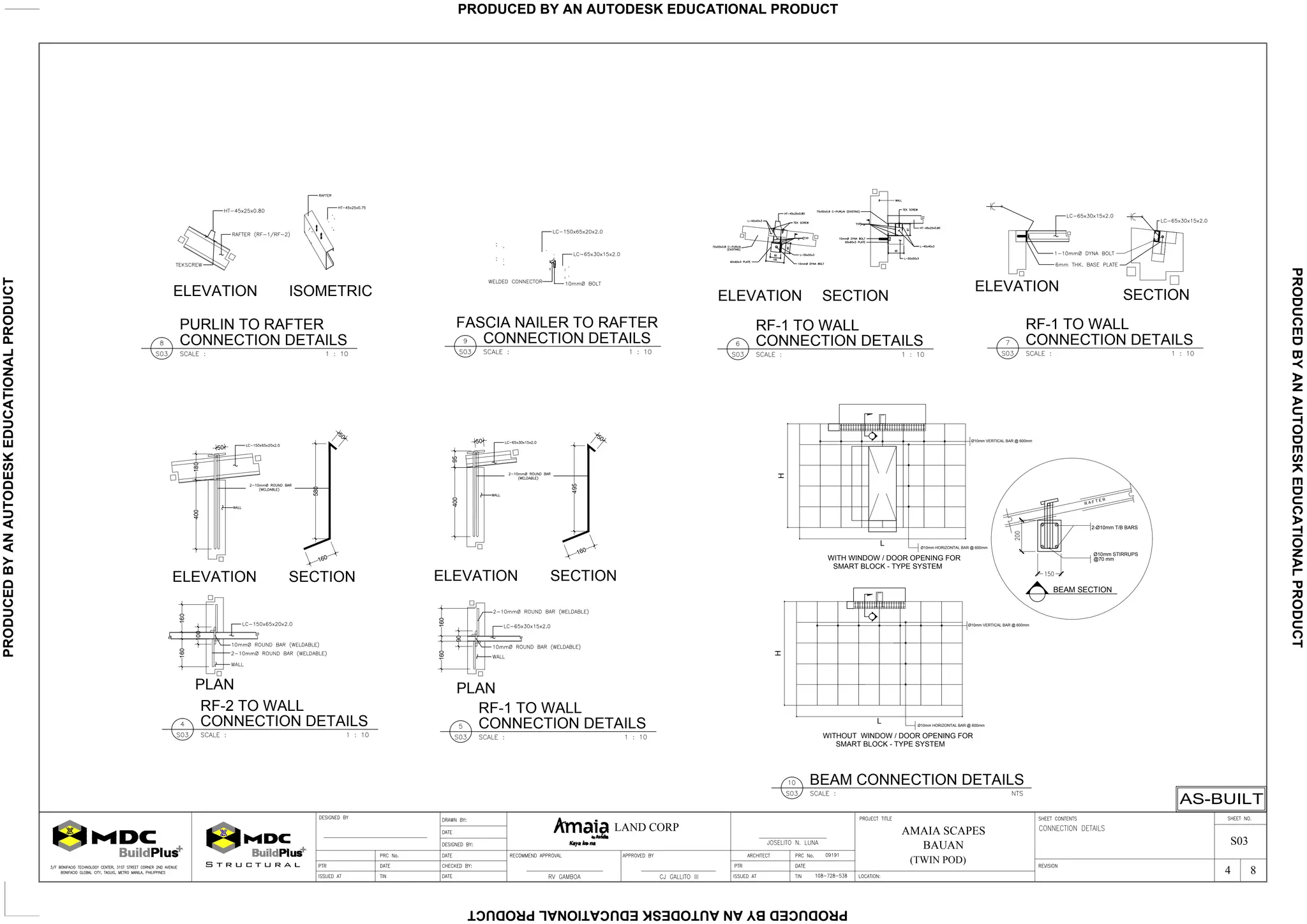 Isometric Rafters Amaia Scapes Twin Pod Housing Plan Design | PDF