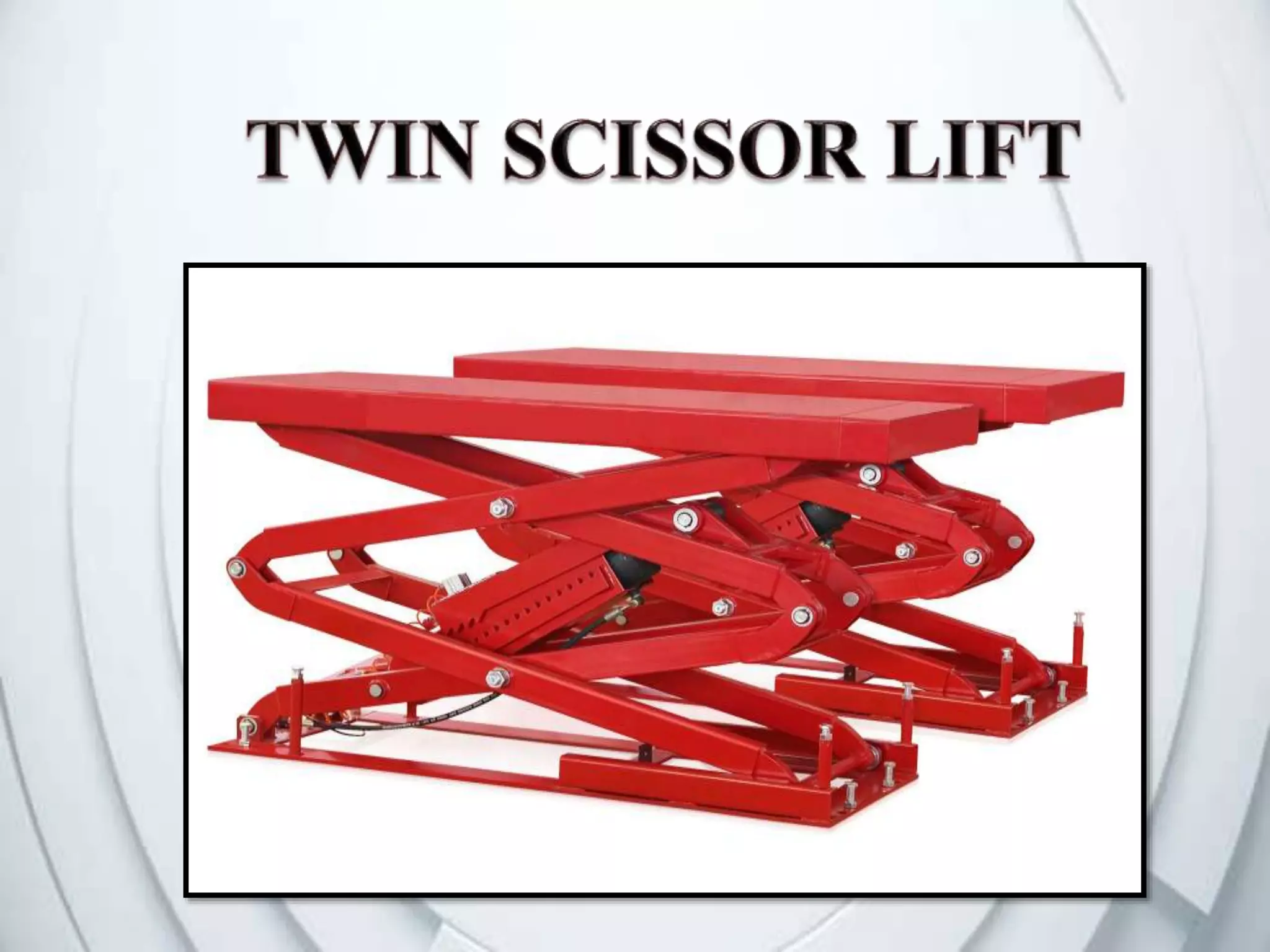 Twin scissor lift Chennai, Tamil Nadu, Andhra, Kerala, Karnataka