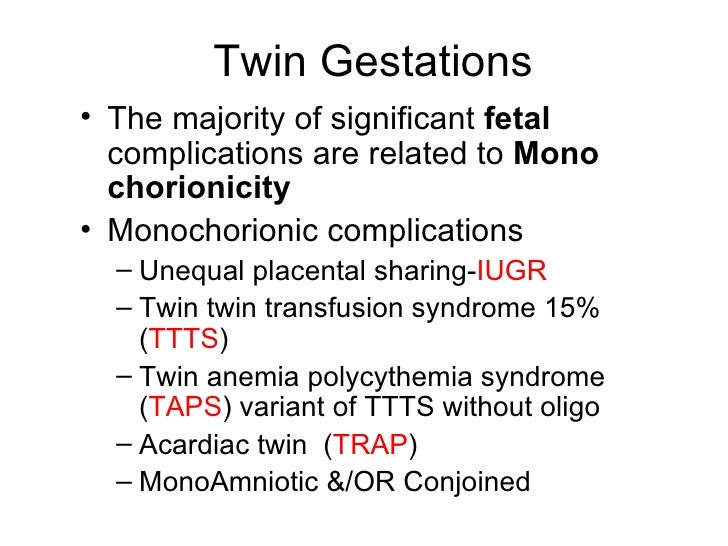 Twins clinical management 2012
