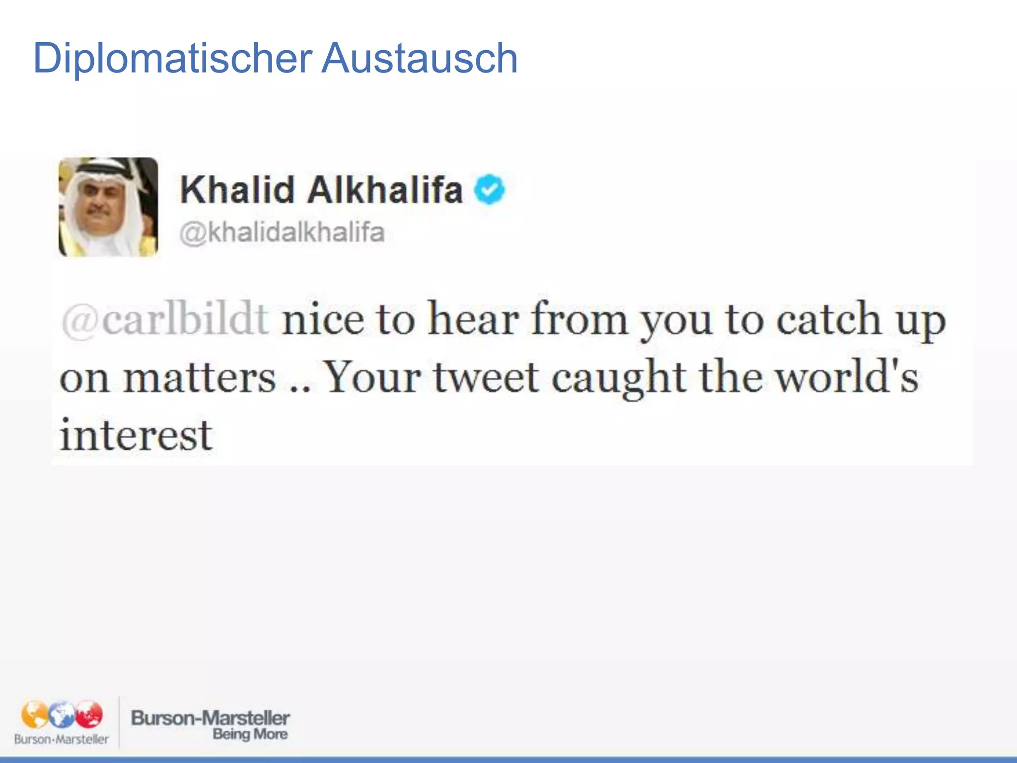 Diplomatischer Austausch

 