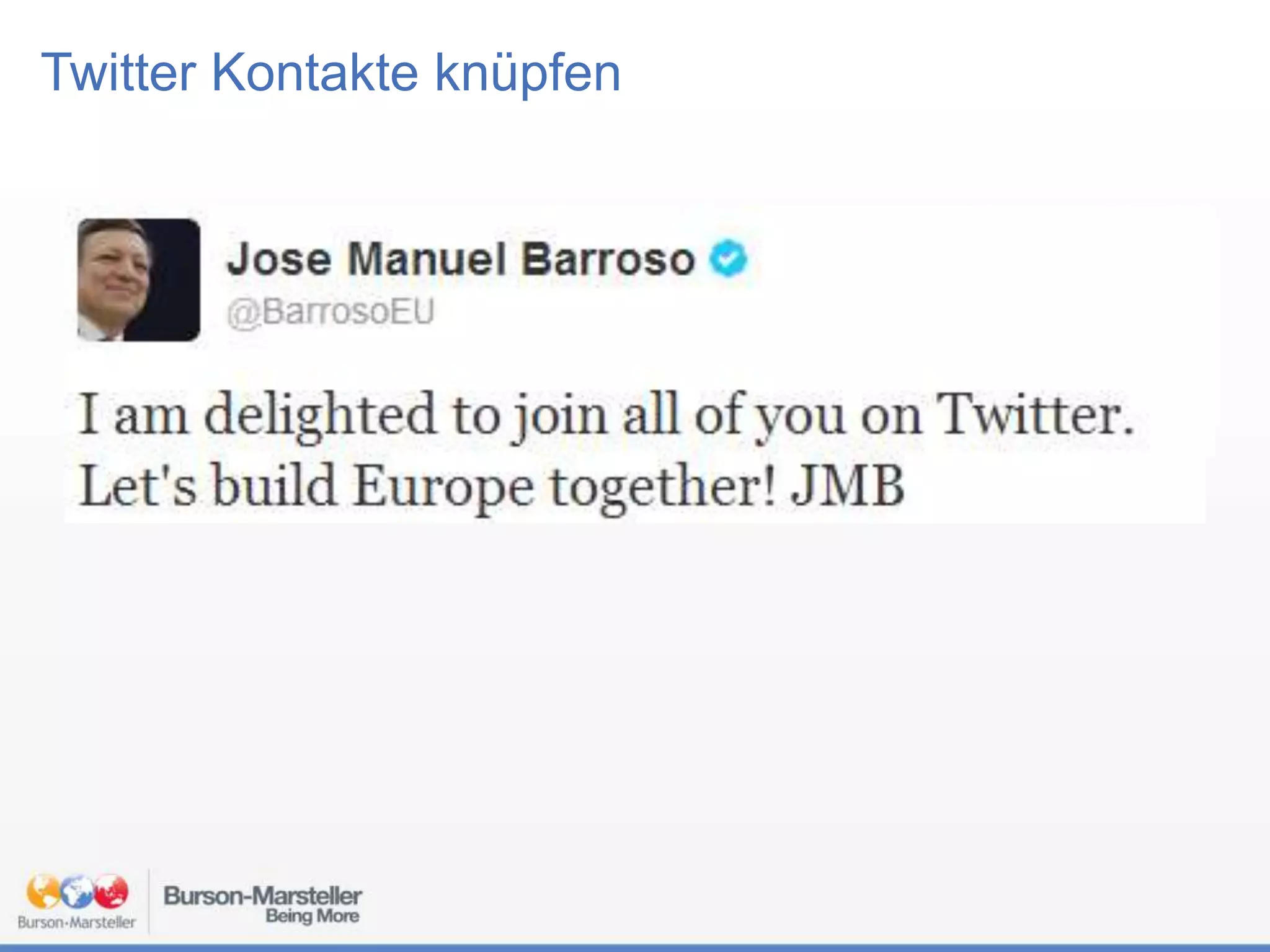 Twitter Kontakte knüpfen

 