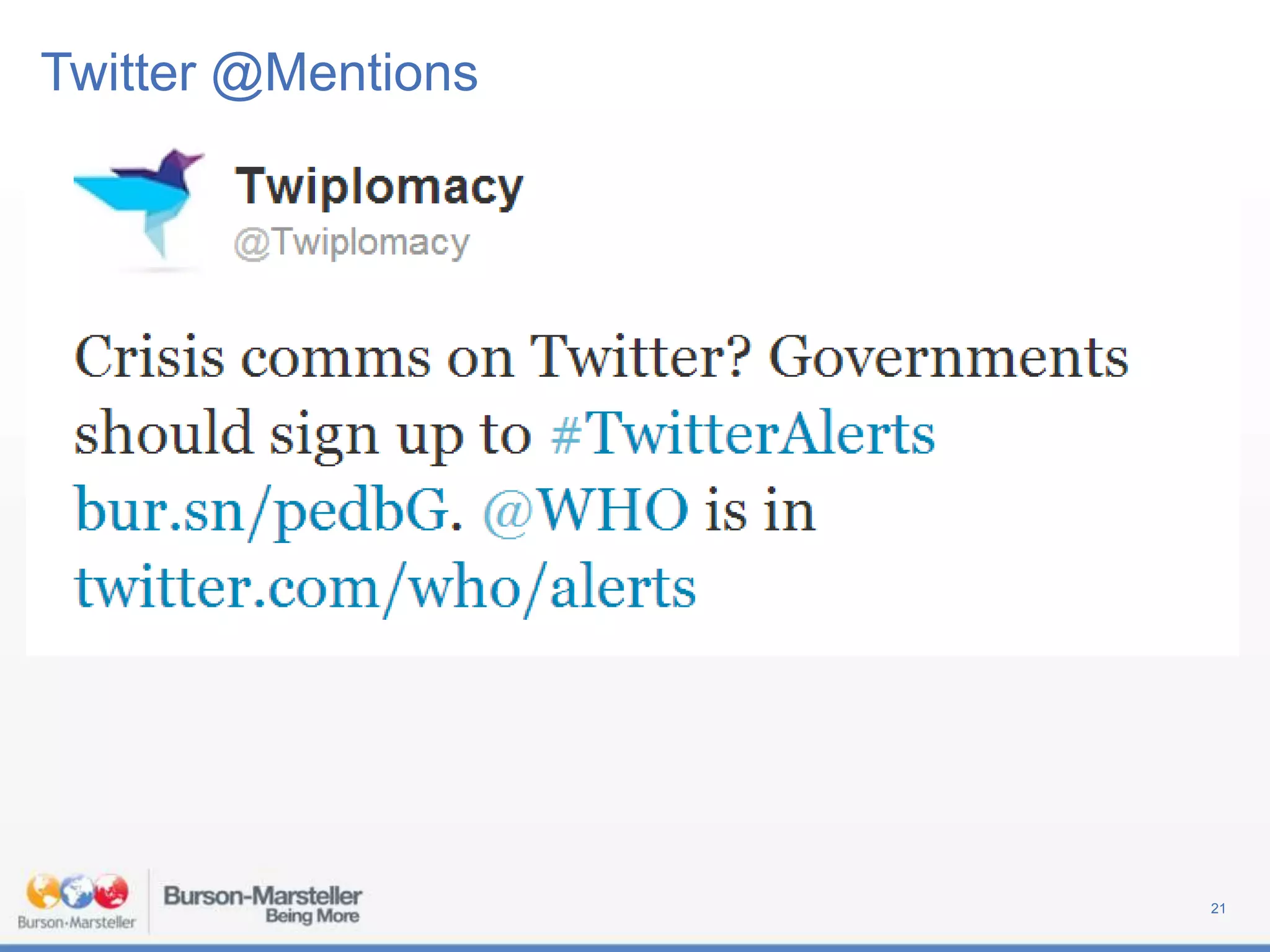 Twitter @Mentions

21

 