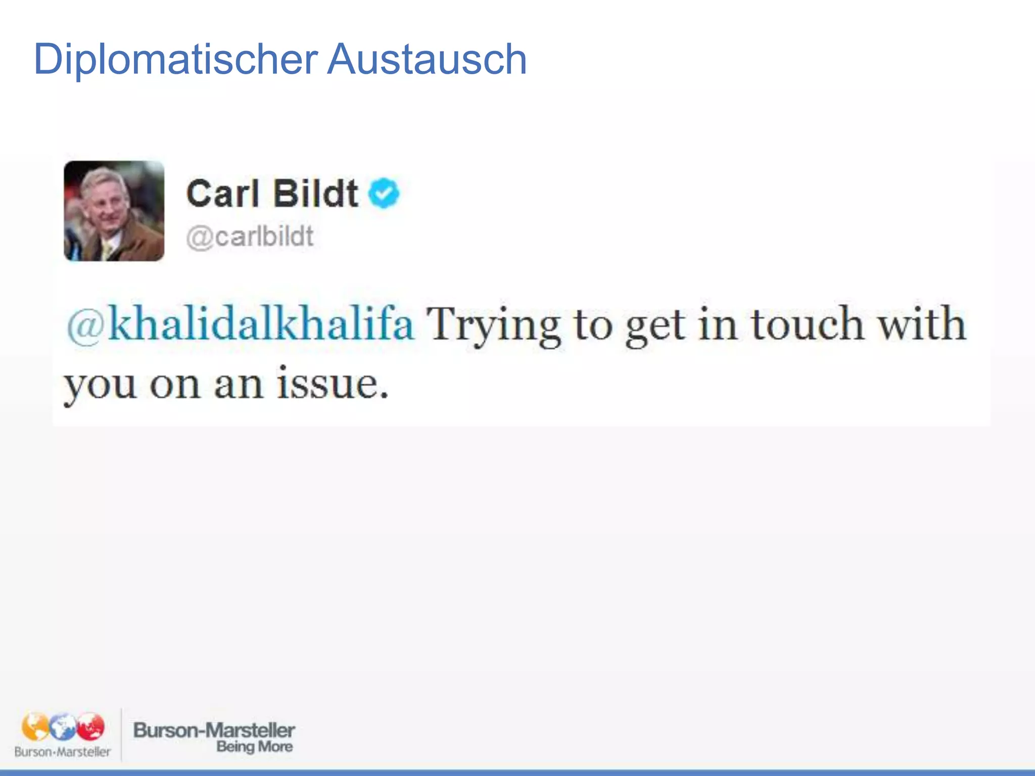 Diplomatischer Austausch

 