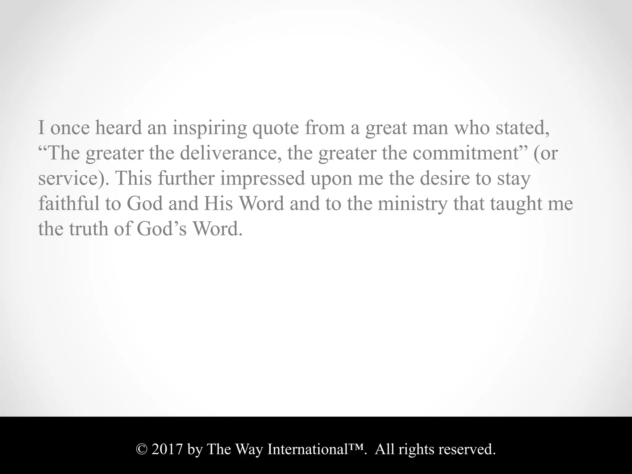 Staying Faithful to God | PPTX