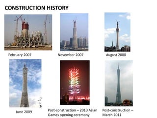 February 2007 November 2007 August 2008
June 2009 Post-construction – 2010 Asian
Games opening ceremony
Post-construction –
March 2011
CONSTRUCTION HISTORY
 