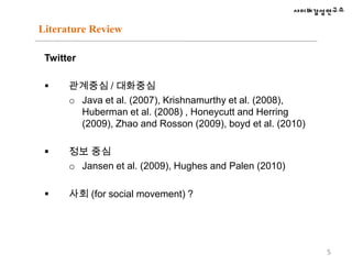 최근의 사회 운동의 예들(이란에서는 2009년 대선에 대한 저항의 매체로 트위터를 사용) 2