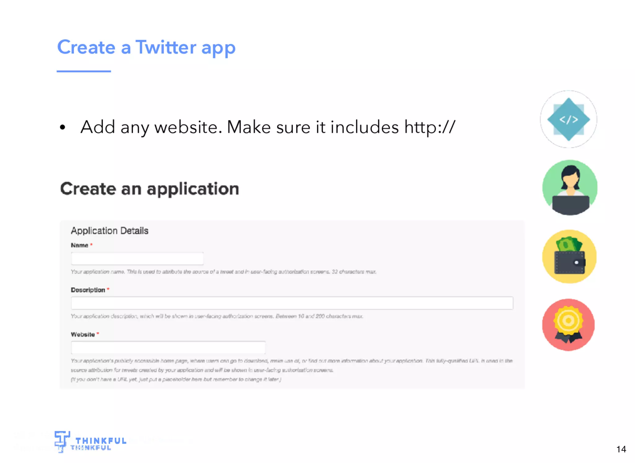Wi-Fi: TGS Guest
Pass: tgsvisitor384
bit.ly/tf-twitter-js
14
 