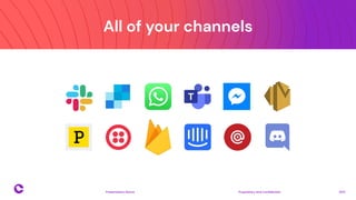 All of your channels
Proprietary and confidential 2021
Presentation Name
4
 