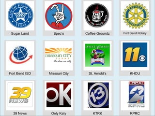 Sugar Land Spec’s Coffee Groundz Fort Bend Rotary Fort Bend ISD 39 News Missouri City Only Katy St. Arnold’s KTRK KHOU KPRC 