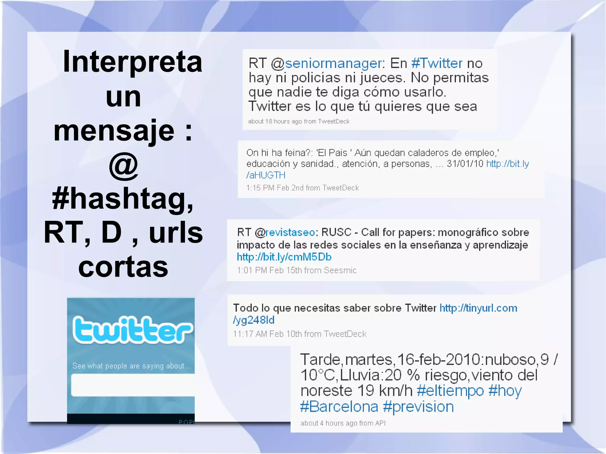 Busca usuarios y mensajes 