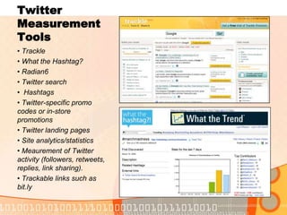 Twitter MeasurementToolsTrackle