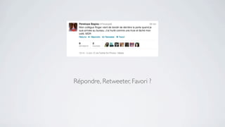 Répondre, Retweeter, Favori ?
 