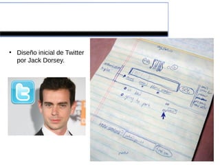 Historia

●
    Diseño inicial de Twitter
    por Jack Dorsey.
 
