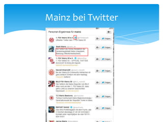 Mainz bei Twitter 
 