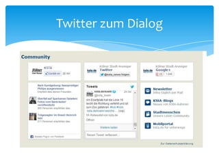 Twitter zum Dialog 
 