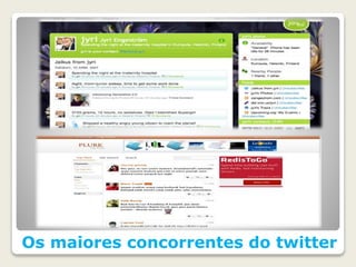 Os maiores concorrentes do twitter
 