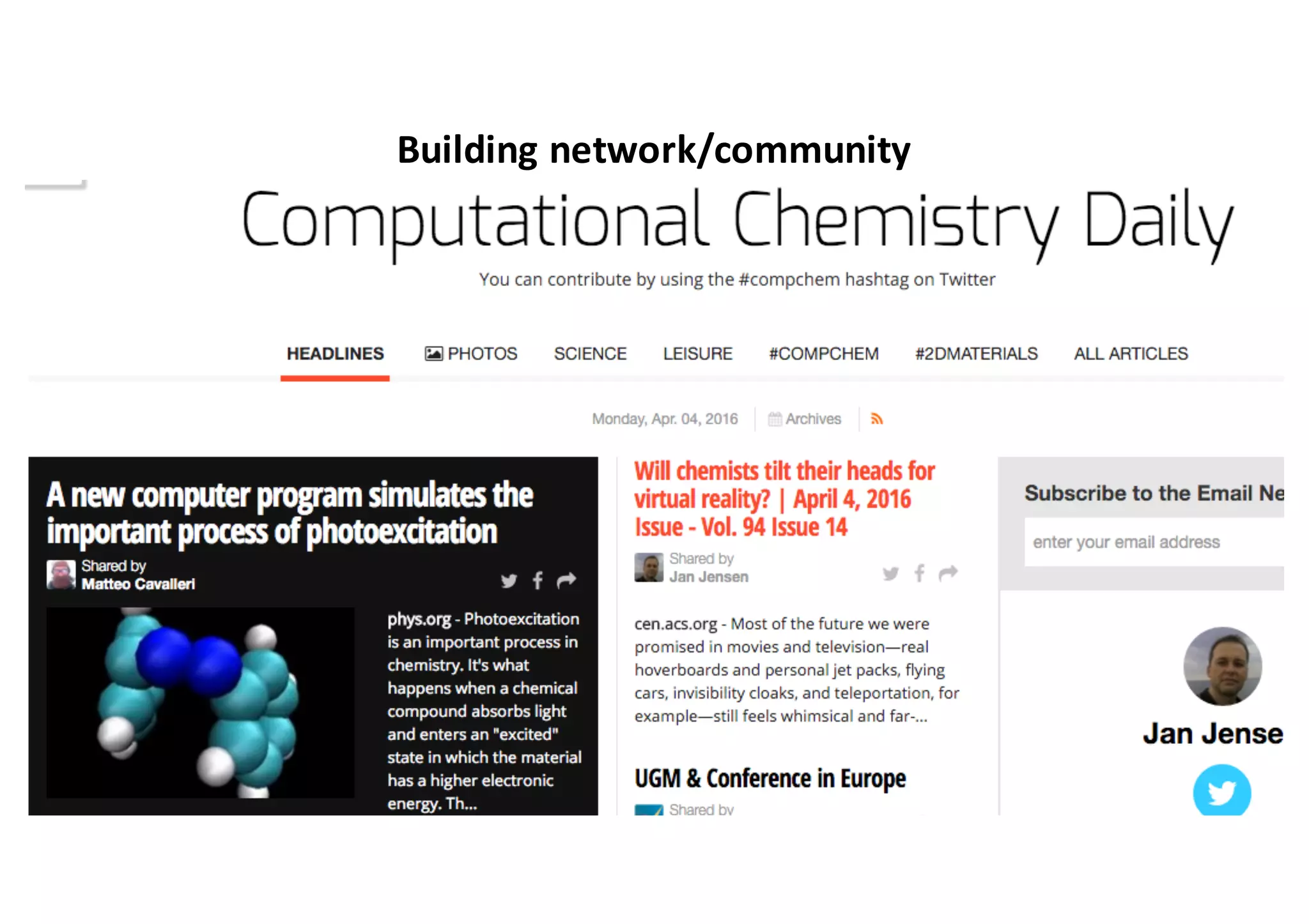 Building network/community