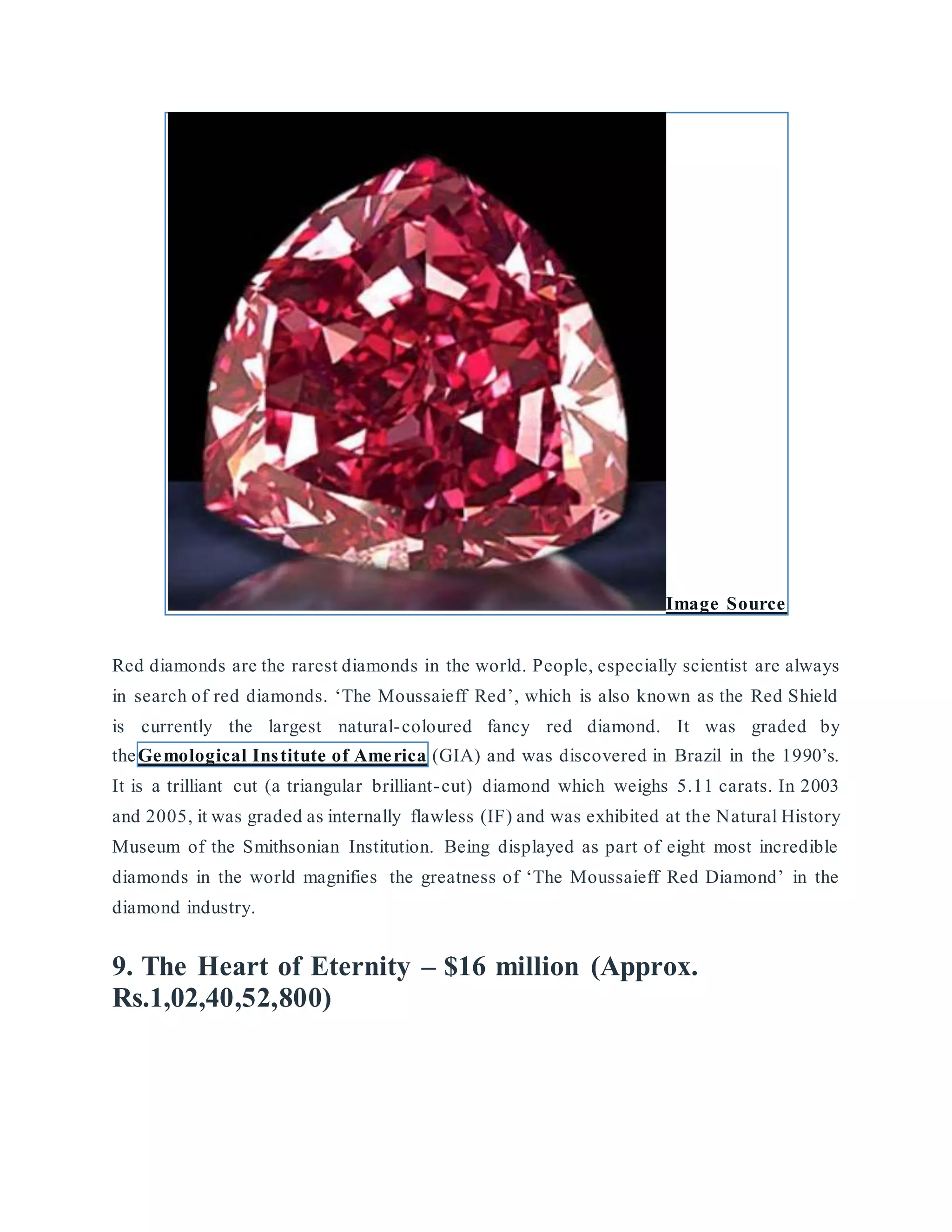 WORLD’S RAREST AND MOST EXPENSIVE DIAMOND IS FROM INDIA | PDF