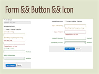 Form && Button && Icon
 