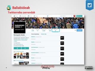 Baliabideak 
Twitterreko zerrendak  