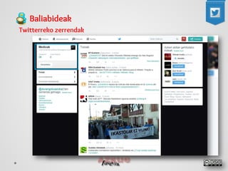 Baliabideak 
Twitterreko zerrendak  