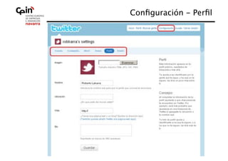 Conﬁguración - Perﬁl
                   
 