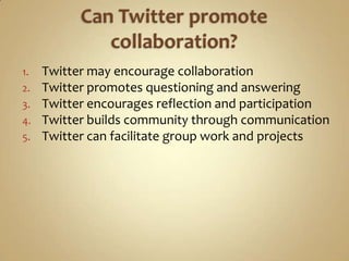 Twitter and Teaching and Learning
