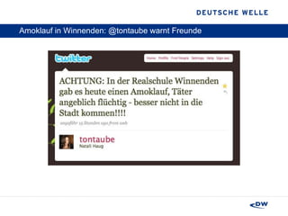 Amoklauf in Winnenden: @tontaube warnt Freunde 