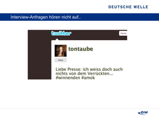 Interview-Anfragen hören nicht auf.. 