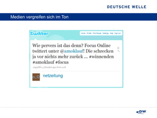 Medien vergreifen sich im Ton  