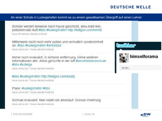 An einer Schule in Ludwigshafen kommt es zu einem gewaltsamen Übergriff auf einen Lehrer  │  Seite  │  DW-AKADEMIE  