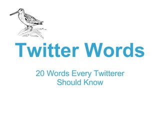 Twitter Words 20 Words Every Twitterer Should Know 