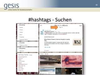 #hashtags - Suchen 
30  