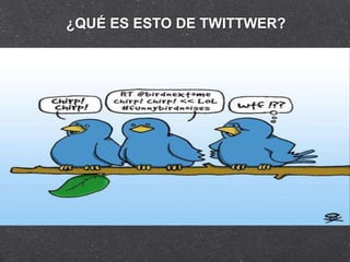 ¿QUÉ ES ESTO DE TWITTWER?
 