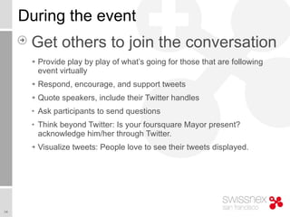 Twitter 101 - Using Twitter to promote your events