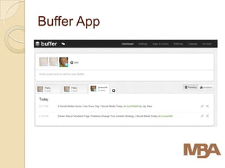 Buffer App
 