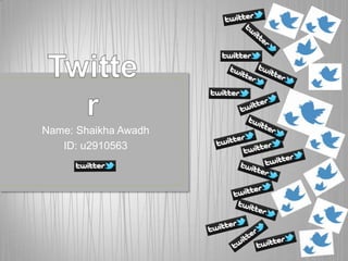 Name: Shaikha Awadh
   ID: u2910563
 