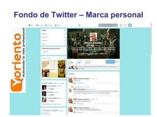 Fondo de Twitter – Marca personal
 