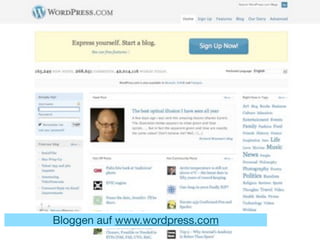 Bloggen auf www.wordpress.com
 