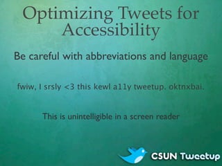 Twitter Accessibility