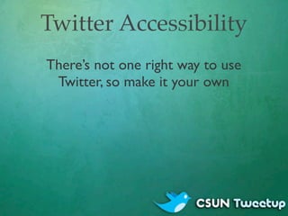 Twitter Accessibility